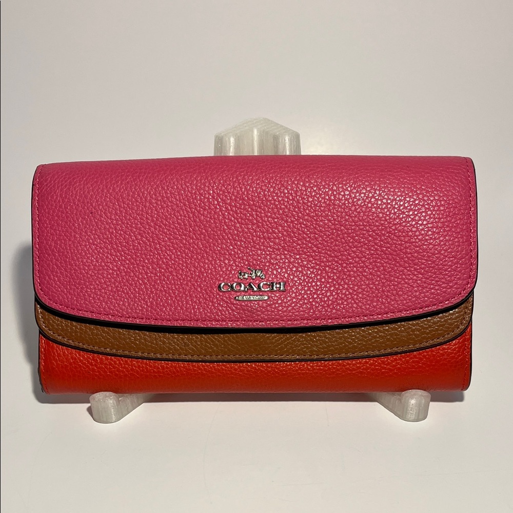 Coach Colorblock Leather Long Wallet Project Piece